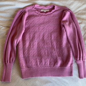 LOFT pink sweater